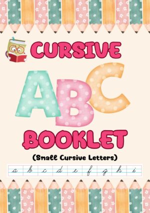 cursive writing a to z capital and small letters