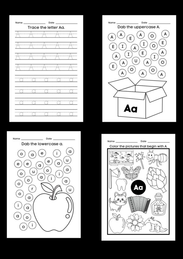 A to Z Alphabet activity