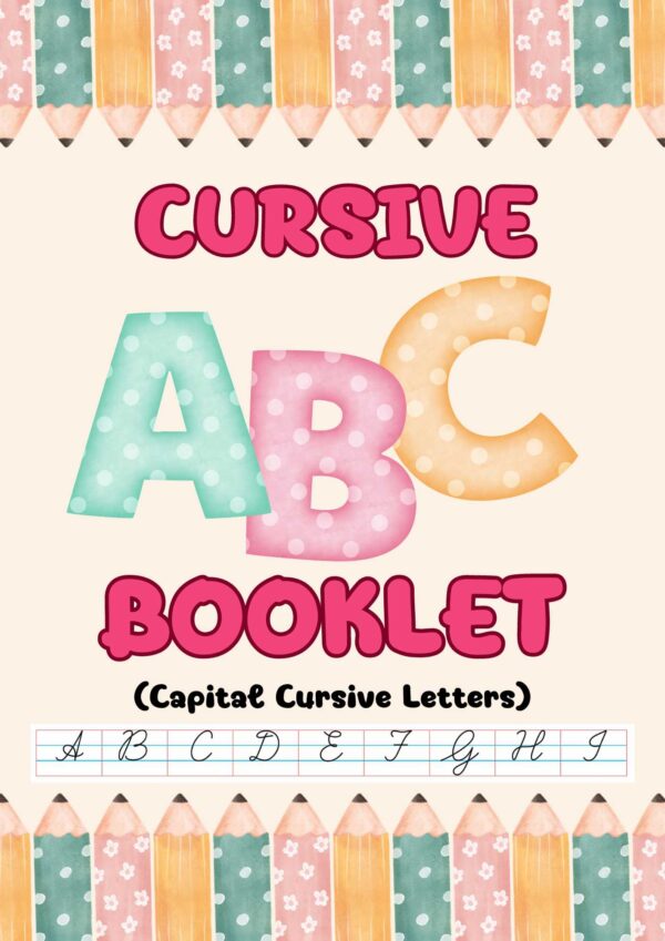 Cursive writing A to Z capital letters