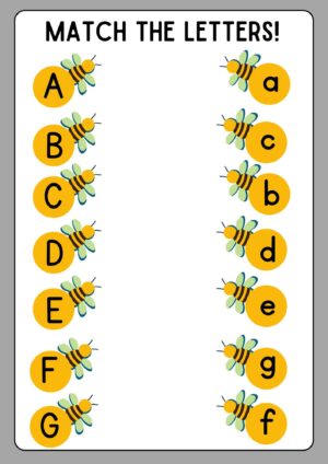 abc matching worksheets