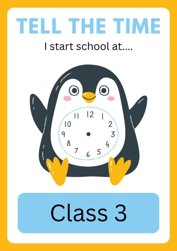Time worksheets for class 3